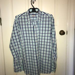 Extra Large Dress Button Down Shirt Izod Blue
